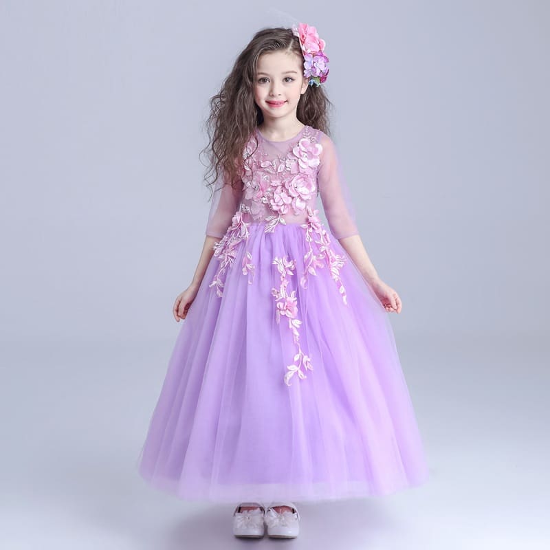 Vestidos de fiesta para niña de 8 años color lila