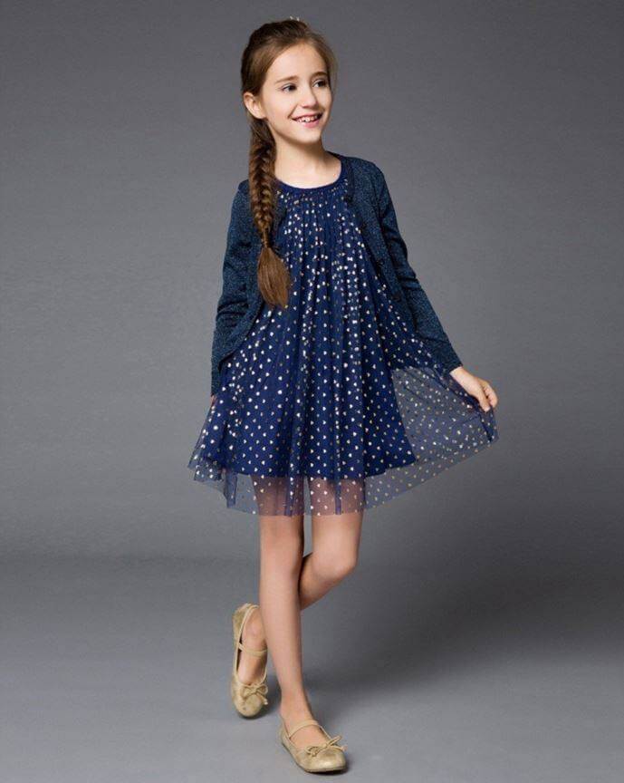 Vestidos de fiesta para niña de 10 años con tull azul
