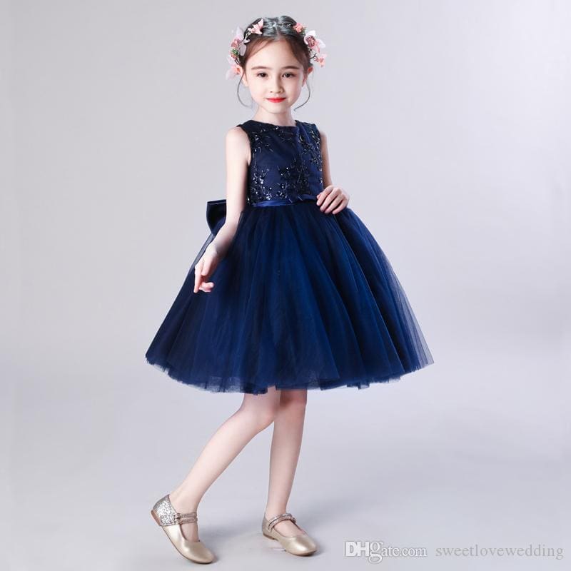 Vestidos de fiesta para niña de 4 años color azul