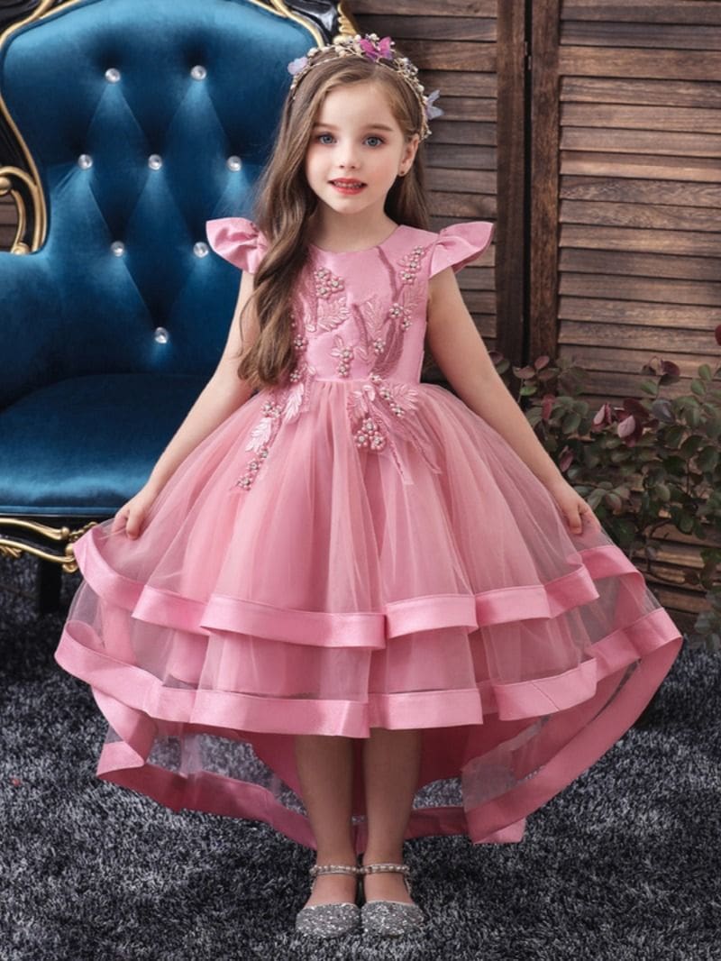 Vestidos de fiesta para niña de 4 años con vincha de princesa