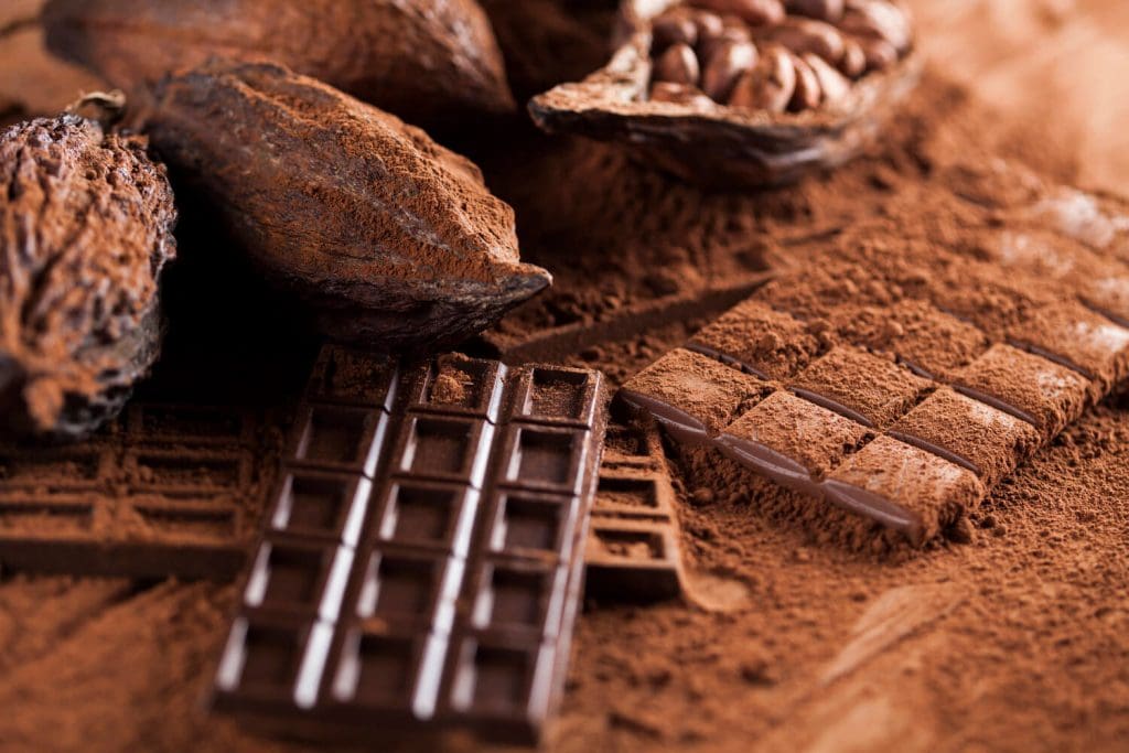 chocolate en barra chocolate bitter chocolate negro cacao en granos semillas de cacao chocolate en polvo cacao en polvo
