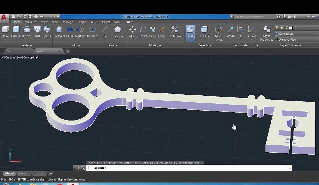 LLAVE - AUTOCAD