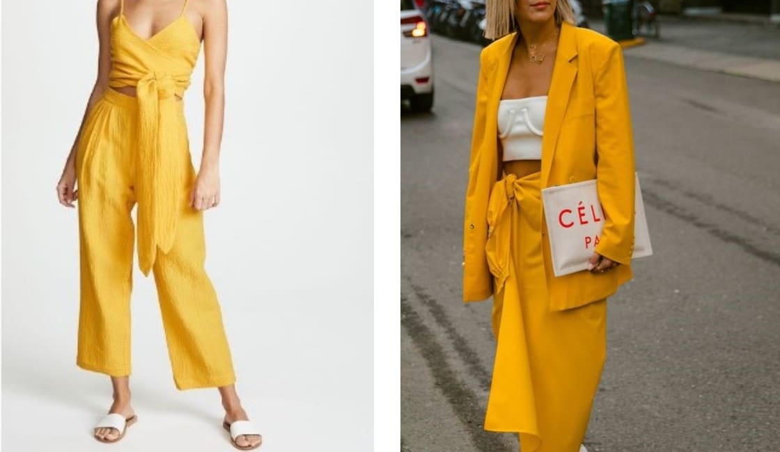 Outfit amarillo verano 2021