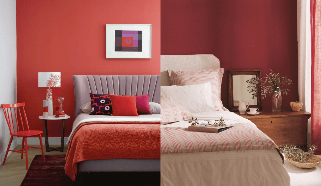 Dormitorios color rojo_ Color que puede resultar difícil